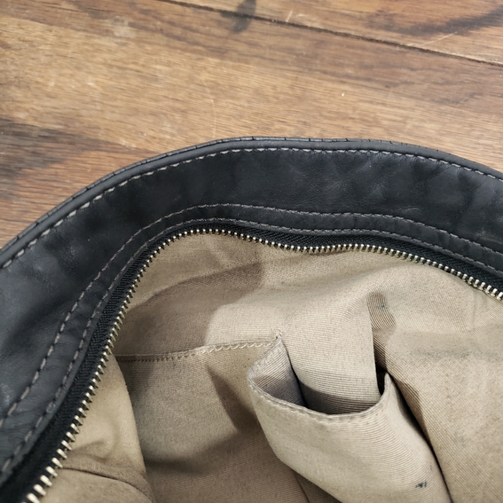 Coach Zoe Large Leather Hobo Shoulder Handbag - Picture 10 of 11